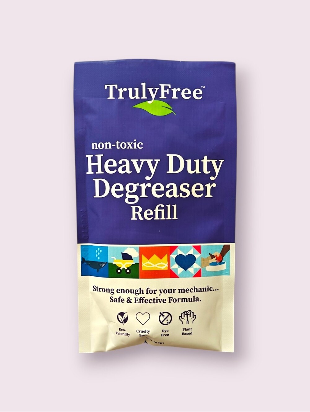 New/Unopened Truly Free Non-toxic Heavy Duty Degreaser Refill - 3 Pack